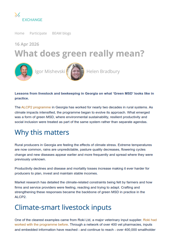 What does green really mean?